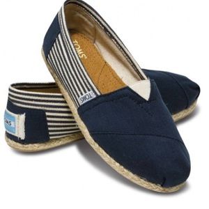 Toms Classics university navy stripe